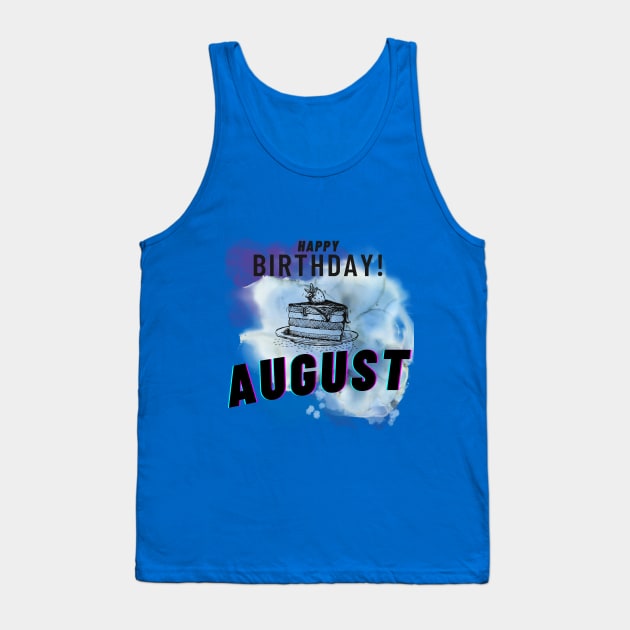 Birthday August #8 Tank Top by Butterfly Dira